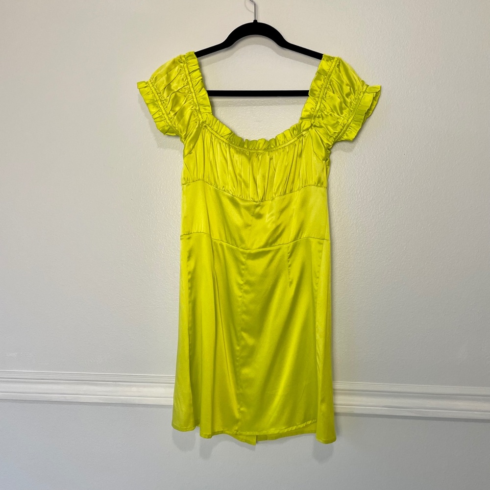 Frankie's Bikinis Neon Lime Mini Dress - Picture 6 of 11